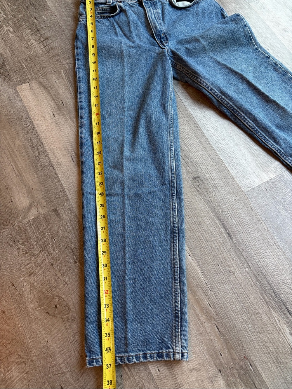 VTG Levi’s 550 Student Orange Tab Jeans 1998 - High Rise - Straight Leg - Picture 5 of 12